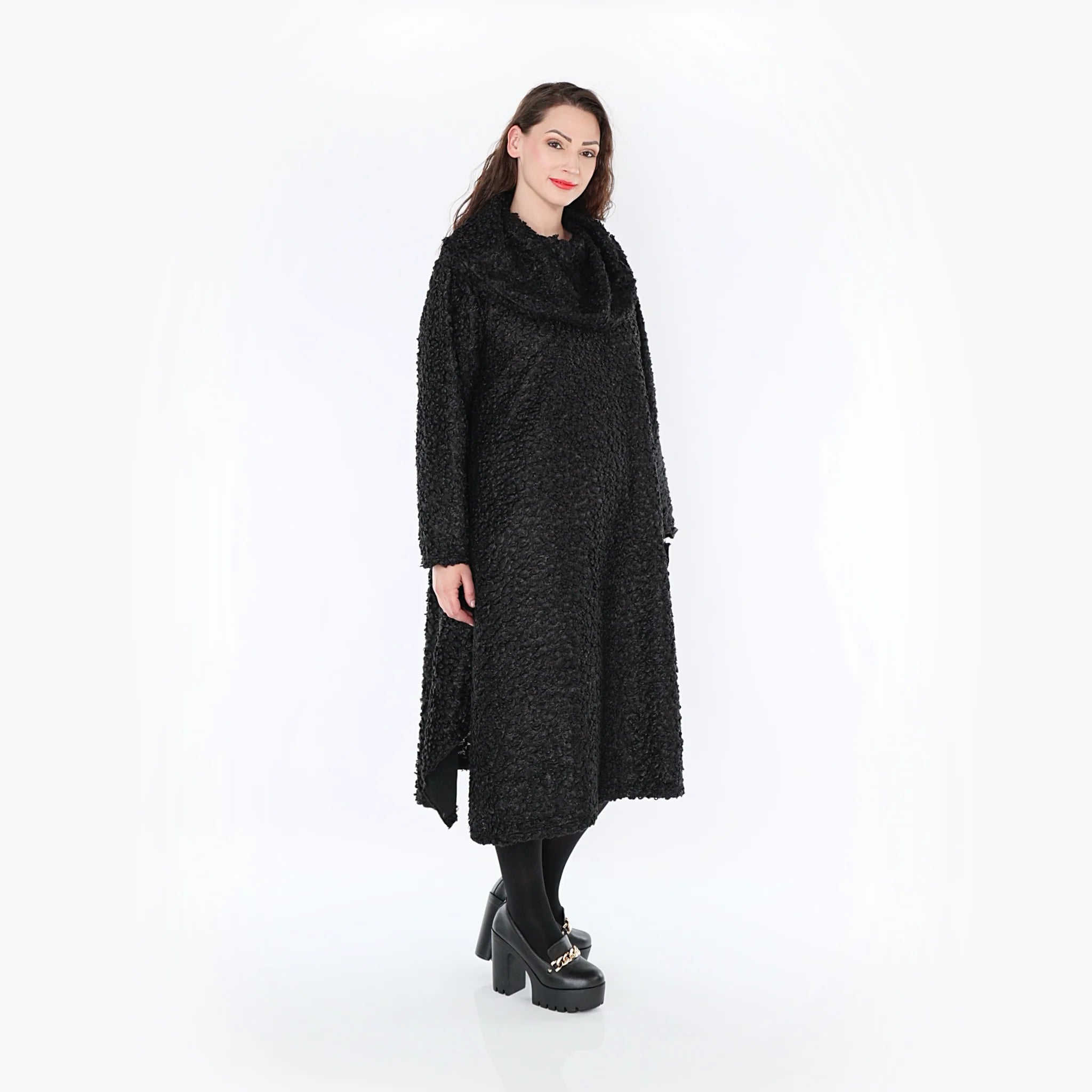 A-Form Kleid von AKH Fashion aus Materialmix, ausgefallene, zeitlose Lagenlook Mode