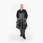  Ballonmantel von AKH Fashion aus Polyester, 1414.07018, Schwarz, Schick, Modern, Bequem