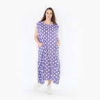  Ballonkleid von AKH Fashion aus Viskose, 1417.01920, Flieder/Weiß, Schick, Modern, Bequem