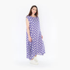  Ballonkleid von AKH Fashion aus Viskose, 1417.01920, Flieder/Weiß, Schick, Modern, Bequem