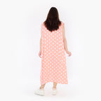  Ballonkleid von AKH Fashion aus Viskose, 1417.01920, Rosa/Weiß, Schick, Modern, Bequem