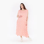  Ballonkleid von AKH Fashion aus Viskose, 1417.01920, Rosa/Weiß, Schick, Modern, Bequem