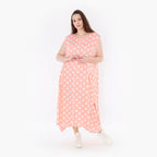  Ballonkleid von AKH Fashion aus Viskose, 1417.01920, Rosa/Weiß, Schick, Modern, Bequem