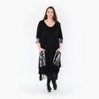  Ballonkleid von AKH Fashion aus Viskose, 1418.05909, Schwarz/Weiß, Schick, Modern, Bequem