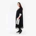 Ballonkleid von AKH Fashion aus Viskose, 1418.05909, Weiß/Schwarz, Schick, Modern, Bequem