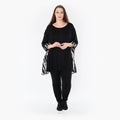  A-Form Bigshirt von AKH Fashion aus Baumwolle, 1418.00593, Schwarz/Weiß, Schick, Modern