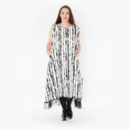  Ballon Tunika von AKH Fashion aus Baumwolle, 1418.06853, Weiß/Schwarz, Schick, Modern