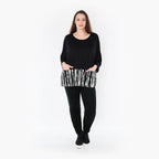  AKH Fashion Bigshirt in kastiger Form, aus Baumwolle, 1418.06888, Schwarz/Weiß, Schick