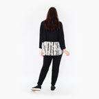  AKH Fashion Bigshirt in kastiger Form, aus Baumwolle, 1418.06888, Weiß/Schwarz, Schick