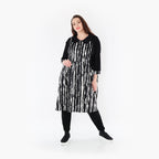  Ballon Bluse von AKH Fashion aus Viskose, 1418.06899, Schwarz/Weiß, Schick, Modern, Bequem