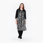  Ballon Bluse von AKH Fashion aus Viskose, 1418.06899, Schwarz/Weiß, Schick, Modern, Bequem