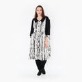  Ballon Bluse von AKH Fashion aus Viskose, 1418.06899, Weiß/Schwarz, Schick, Modern, Bequem