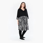  A-Form Shirt von AKH Fashion aus Viskose, 1418.06900, Schwarz/Weiß, Schick, Modern, Bequem