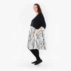  A-Form Shirt von AKH Fashion aus Viskose, 1418.06900, Weiß/Schwarz, Schick, Modern, Bequem