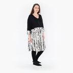  A-Form Shirt von AKH Fashion aus Viskose, 1418.06900, Weiß/Schwarz, Schick, Modern, Bequem