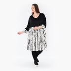  A-Form Shirt von AKH Fashion aus Viskose, 1418.06900, Weiß/Schwarz, Schick, Modern, Bequem