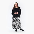  Ballonrock von AKH Fashion aus Viskose, 1407559, Schwarz/Weiß, Punkte, Schick, Modern