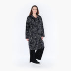  AKH Fashion Mantel in gerader Form, aus Baumwolle, 1406693, Schwarz/Weiß, Schick, Modern