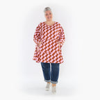 A-Form Shirt von AKH Fashion aus Baumwolle, ausgefallene, zeitlose Lagenlook Mode