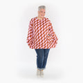  AKH Fashion Shirt in gerader Form, aus Baumwolle, 1427.06987, Pink/Cognac, Kariert, Schick