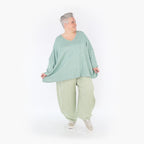  AKH Fashion Bigshirt in kastiger Form, aus Viskose, 1429.06993, Mint, Schick, Modern, Bequem