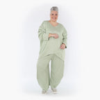  A-Form Bigshirt von AKH Fashion aus Viskose, 1429.07013, Apfelgrün, Schick, Modern, Bequem