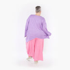  A-Form Bigshirt von AKH Fashion aus Viskose, 1429.07013, Flieder, Schick, Modern, Bequem