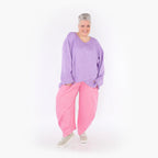  A-Form Bigshirt von AKH Fashion aus Viskose, 1429.07013, Flieder, Schick, Modern, Bequem