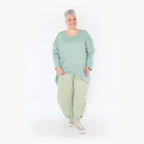  A-Form Bigshirt von AKH Fashion aus Viskose, 1429.07013, Mint, Schick, Modern, Bequem, Schick