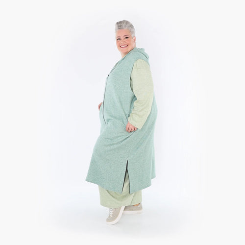  AKH Fashion Weste in gerader Form, aus Viskose, 1429.06879, Mint, Schick, Modern, Bequem