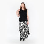  Ballonrock von AKH Fashion aus Materialmix, 1433.07559, Schwarz/Weiß, Schick, Modern