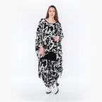  Zipfel Bigshirt von AKH Fashion aus Viskose, 1434.07026, Schwarz/Weiß, Schick, Modern, Bequem