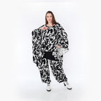  Zipfel Bigshirt von AKH Fashion aus Viskose, 1434.07026, Schwarz/Weiß, Schick, Modern, Bequem