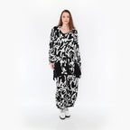  A-Form Jacke von AKH Fashion aus Viskose, 1434.07027, Schwarz/Weiß, Schick, Modern, Bequem