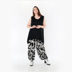  Ballonhose von AKH Fashion aus Viskose, 1434.08067, Schwarz/Weiß, Schick, Modern, Bequem
