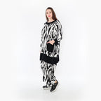  A-Form Bigshirt von AKH Fashion aus Viskose, 1439.07021, Weiß/Schwarz, Schick, Modern, Bequem