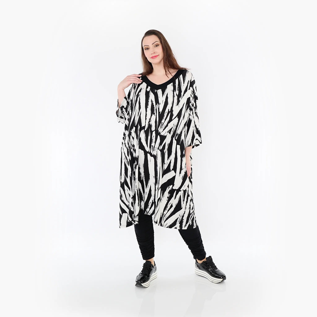 A-Form Kleid von AKH Fashion aus Viskose, ausgefallene, zeitlose Lagenlook Mode