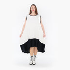  A-Form Kleid von AKH Fashion aus Baumwolle, 1440.07023, Schwarz/Weiß, Schick, Modern