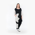  A-Form Bigshirt von AKH Fashion aus Baumwolle, 1441.06894, Schwarz/Weiß, Schick, Modern