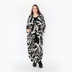  AKH Fashion Jacke in kastiger Form, aus Viskose, 1442.06070, Ecru/Schwarz, Schick, Modern