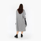  Ballonkleid von AKH Fashion aus Baumwolle, 1444.02088, Schwarz/Weiß, Schick, Modern