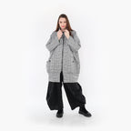  AKH Fashion Jacke in gerader Form, aus Baumwolle, 1444.06550, Schwarz/Weiß, Schick, Schick