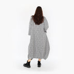  Ballonkleid von AKH Fashion aus Baumwolle, 1444.07033, Schwarz/Weiß, Schick, Modern