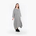 Ballonkleid von AKH Fashion aus Baumwolle, 1444.07033, Schwarz/Weiß, Schick, Modern