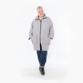  AKH Fashion Jacke in gerader Form, aus Materialmix, 1448.06550, Hellgrau, Kariert, Schick