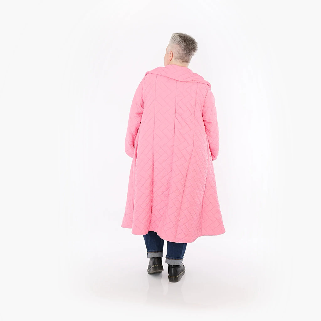  A-Form Mantel von AKH Fashion aus Materialmix, 1448.07034, Pink, Kariert, Schick, Modern