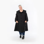  A-Form Mantel von AKH Fashion aus Materialmix, 1448.07034, Schwarz, Kariert, Schick