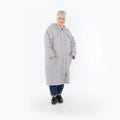  A-Form Mantel von AKH Fashion aus Materialmix, 1448.07044, Hellgrau, Kariert, Schick