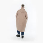  A-Form Mantel von AKH Fashion aus Materialmix, 1448.07044, Cognac, Kariert, Schick, Schick