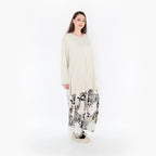  Ballonhose von AKH Fashion aus Materialmix, 1451.08069, Beige/Weiß/Schwarz, Punkte, Schick
